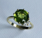Preview: Perydot Ring rund 0,08 ct Brill.